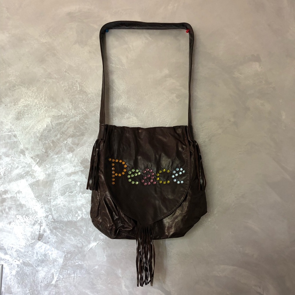 Peace Leather Bag - Brand NEW